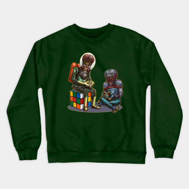 Big Brains Crewneck Sweatshirt by ChetArt